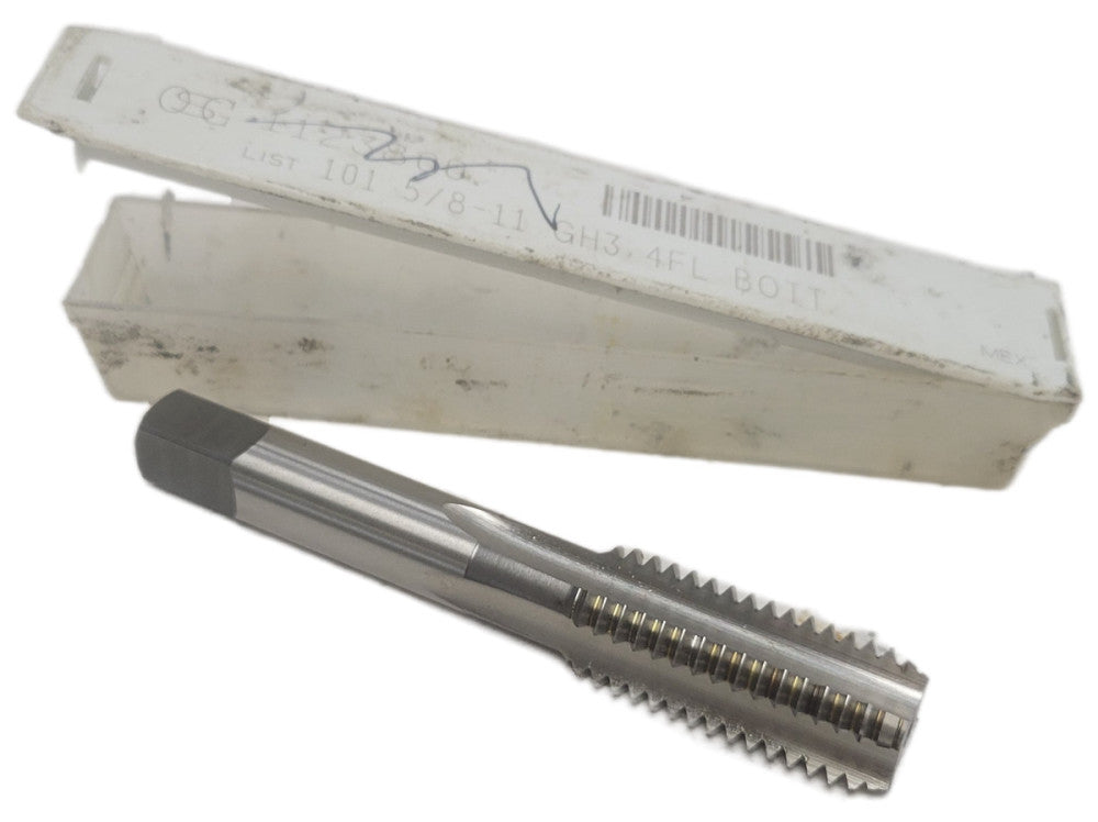 HSS PLUG TAP  5/8"-11 UNC 4 FLUTE 3 7/8" OAL, 1063159
