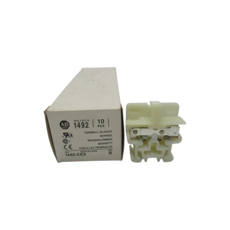 ALLEN BRADLEY 1492-CE9 SER. B (PKG OF 10) (WH) NSMP