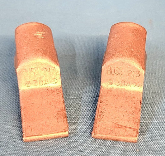 BUSSMANN FUSE REDUCER M/N: 213 CLASS H 30A TO 100A 250 VAC (LOT OF 2)