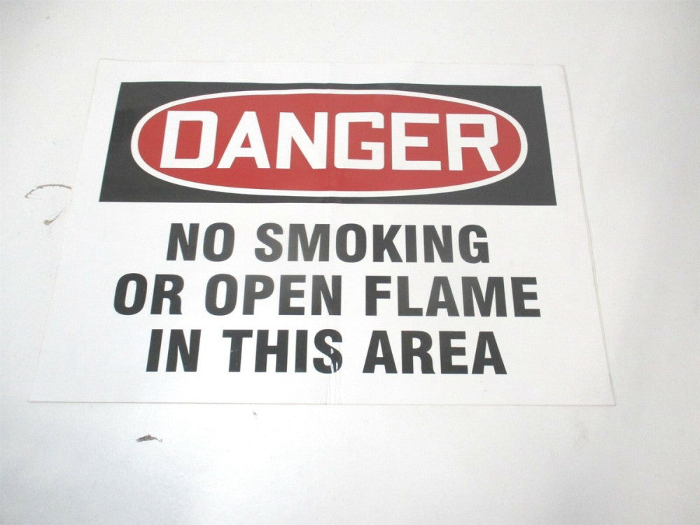 Accuform (219069-10X14S) 10" x 14" Danger No Smoking Or Open Flame Sign