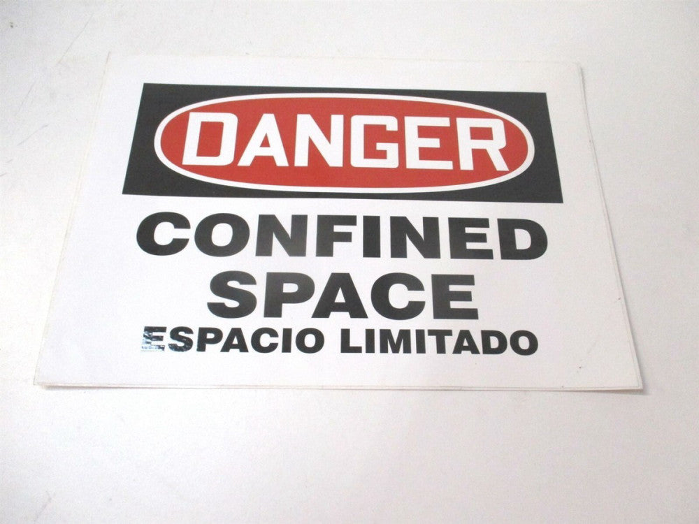 Accuform (219079-7X10S) 7" x 10" Confined Space Spanish-Bilingual Danger Sign