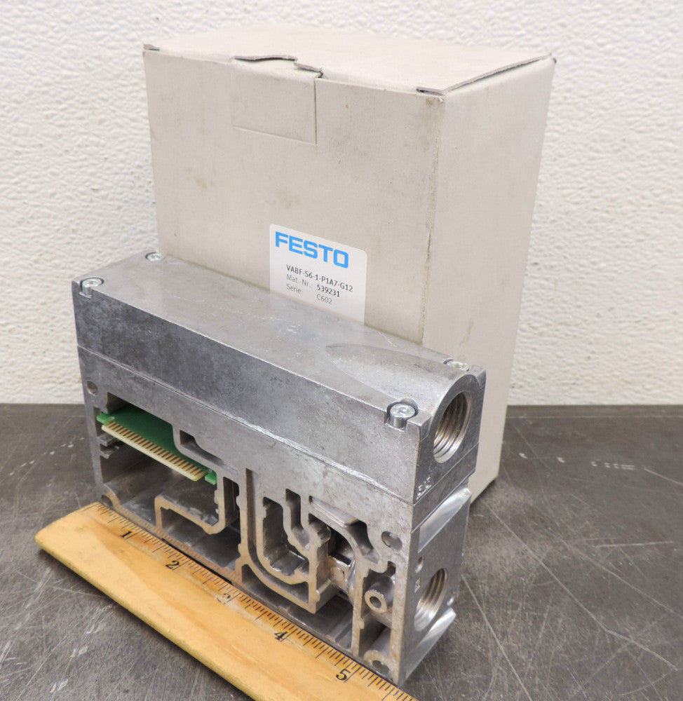 Festo VABF-S6-1-P1A7-G12 Solenoid Valve Manifold Block New