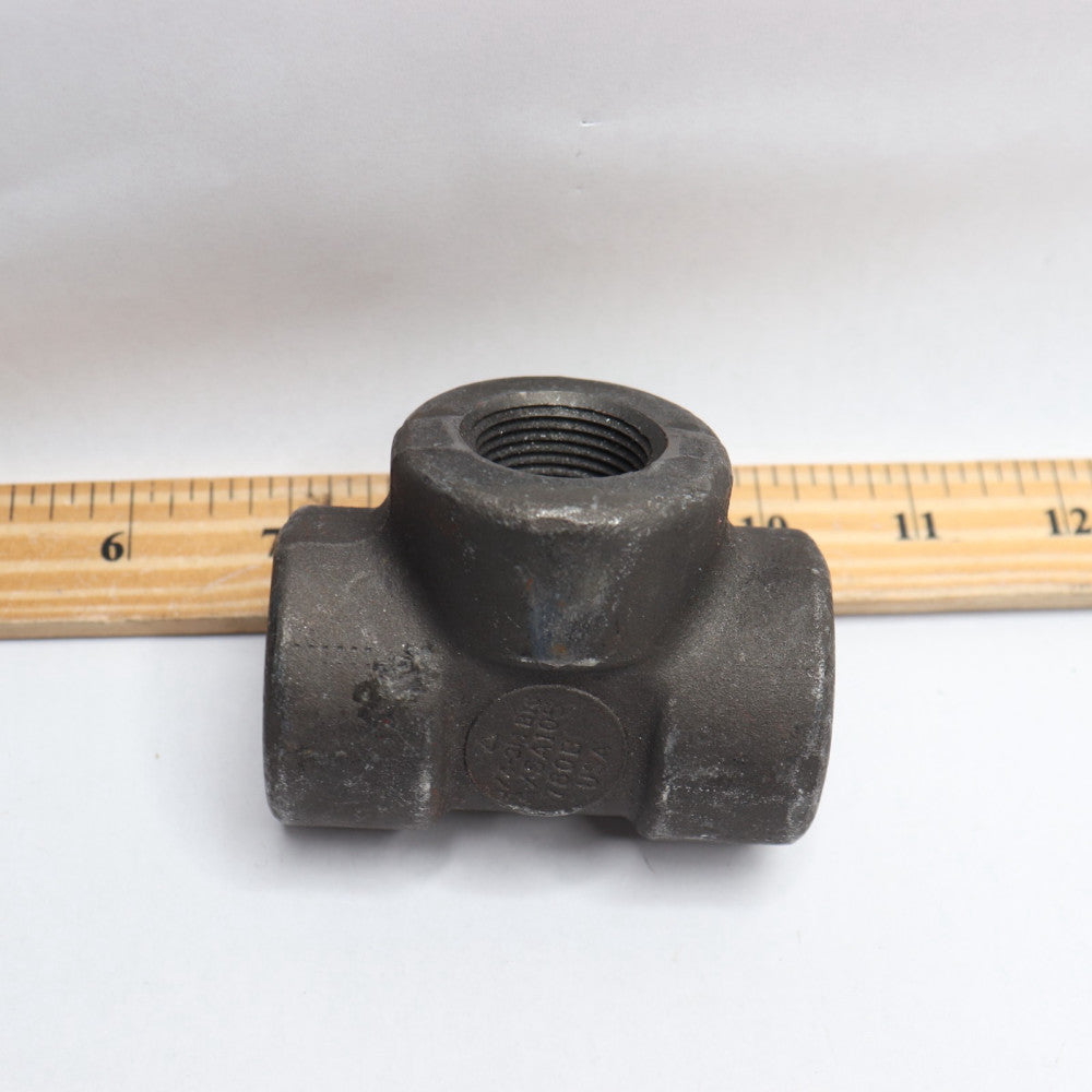 Threaded Tee Pipe Fitting Carbon Steel 3M 3/4" 