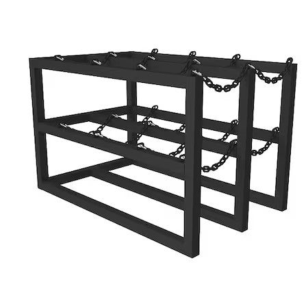 Durham Mfg Gcrv-304830-08T Gas Cylinder Rack,Steel Tubing,48" D