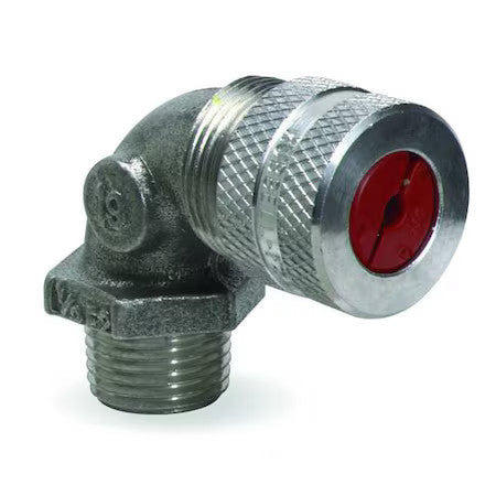 Hubbell Wiring Device-Kellems Nhc1020 Liquid Tight Connector,1/2In.,90 Deg,Org