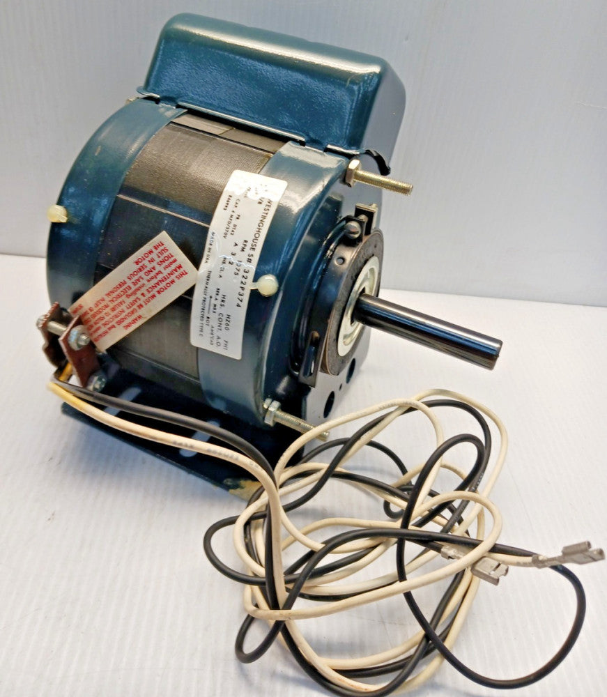 New Wetinghouse 1/8 HP AC Blower Motor 115V 1075 RPM 1Ph DT 42 Frame 322P374