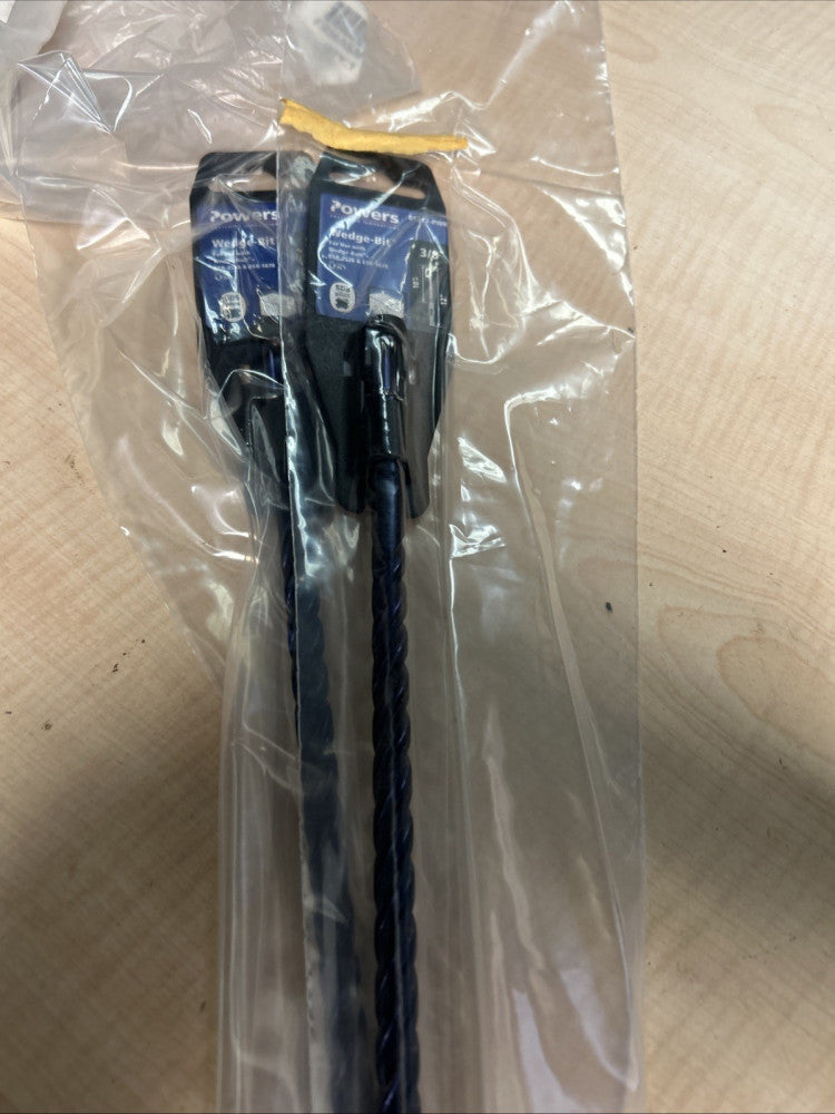 (2) Powers 3/8" x 10" Wedge-Bit SDS Plus Hammer Drill Bit 01332-PWR