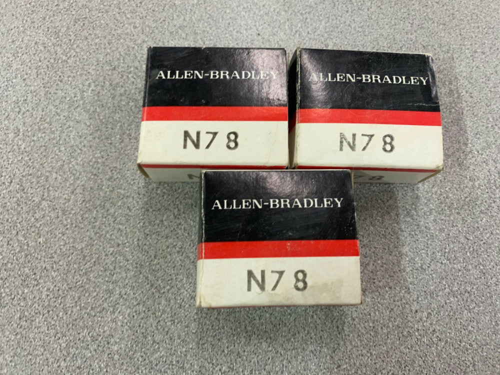 LOT OF 3 NEW IN BOX ALLEN BRADLEY HEATER ELEMENT N78