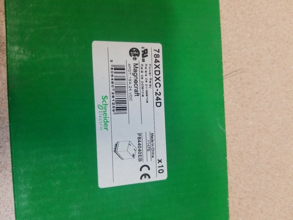NEW SCHNEIDER ELECTRIC 784XDXC-24D Plug In Relay,14 Pins,Square,24VDC