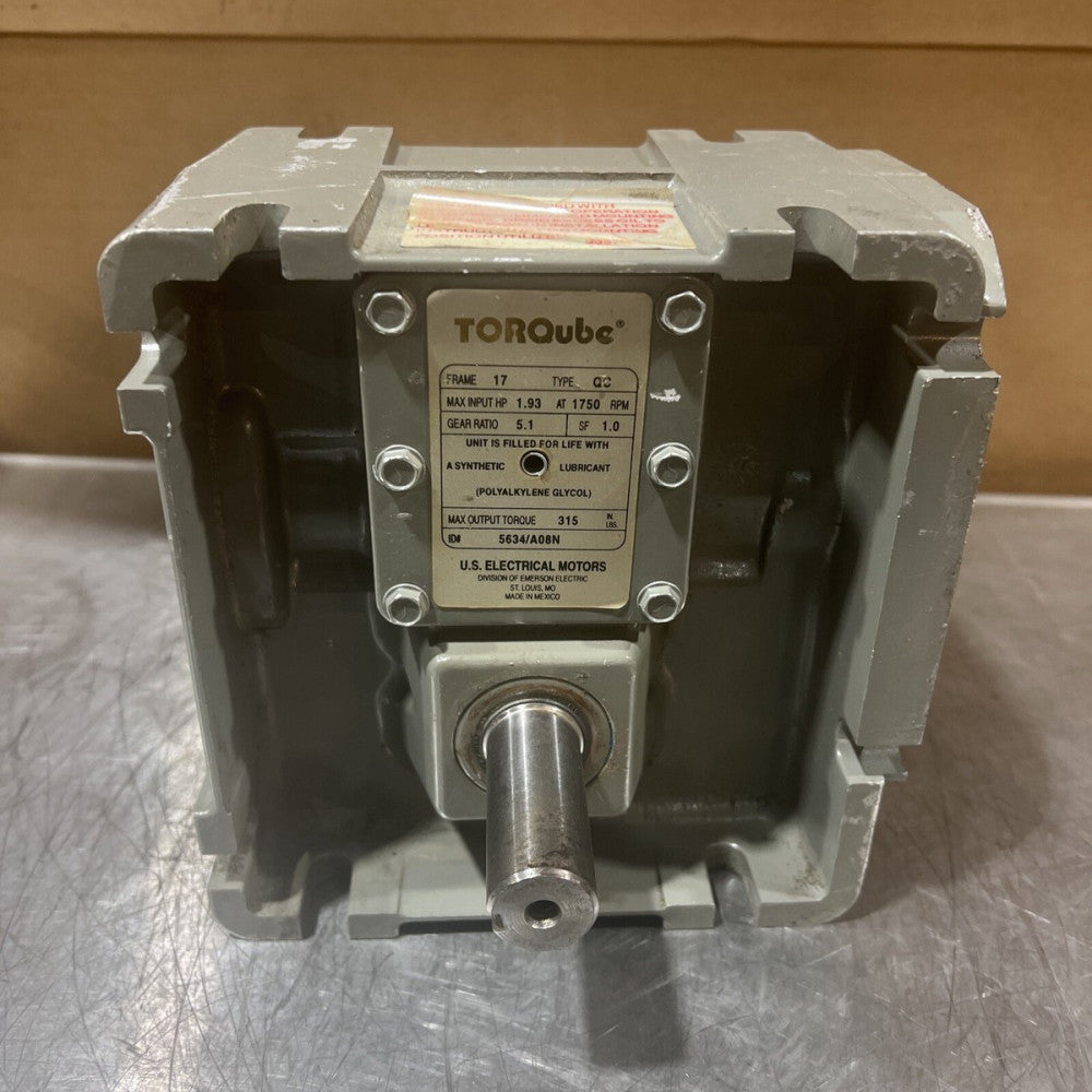 TORQUBE US Motors 5:1 Ratio Speed Reducer 5634/A08N Nos Surplus