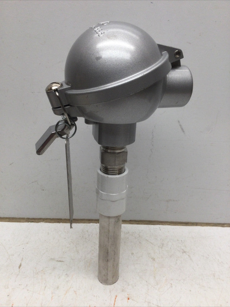 JMS Thermocouple Probes W/ Industrial Protection Head, 4” SS Probe, 1/2” (LOT#2)