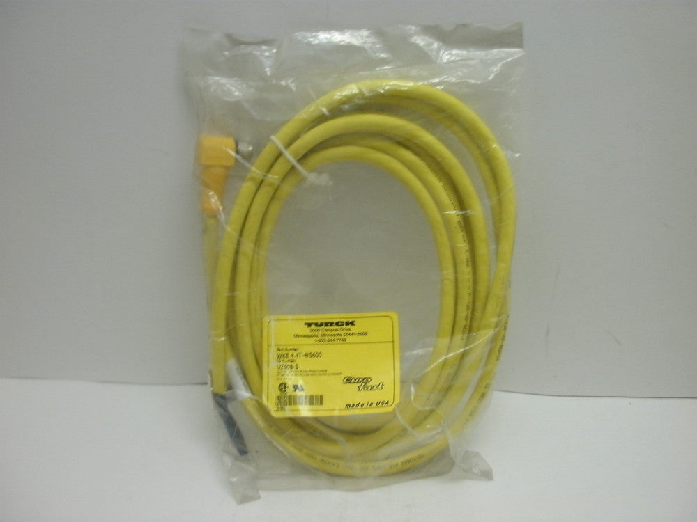 TURCK WKE 4.4T-4/S600 EUROFAST MOLDED CORDSET U2508-5 NEW IN BAG