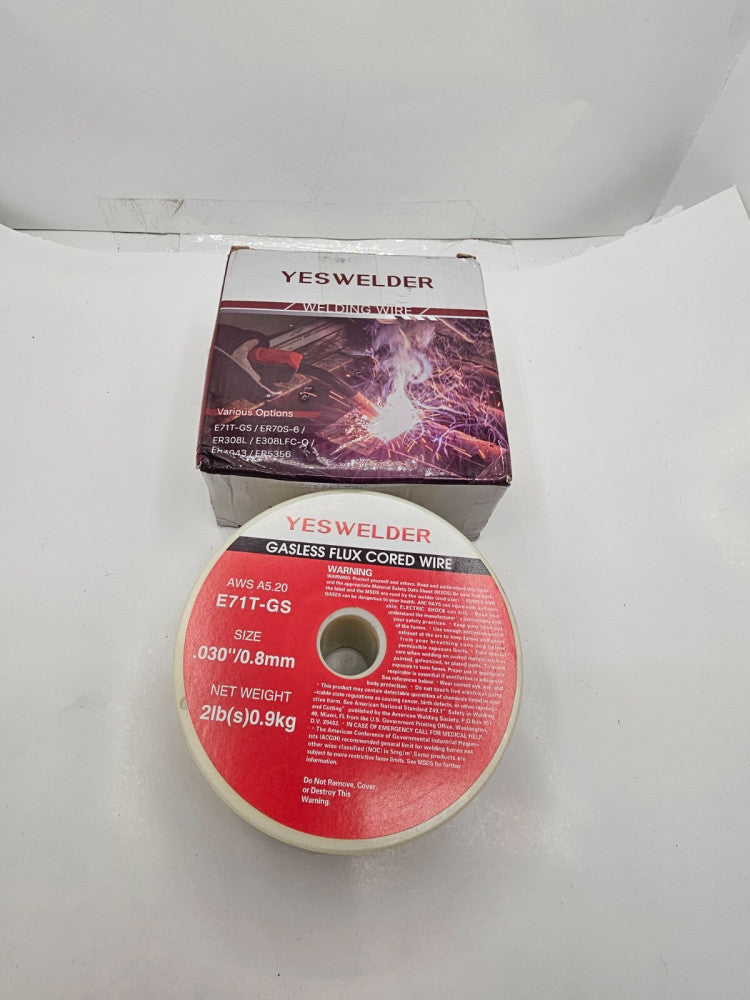 (QTY 3) Yeswelder E71T-GS .030" 0.8mm 2-LbsGasless Flux-Core MIG Welding Wire
