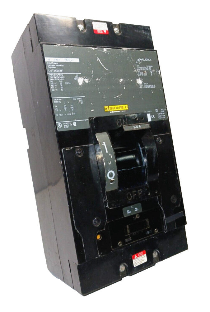 SQUARE D 300 AMP CIRCUIT BREAKER 3 POLE 600 VAC / 250 VDC LHP36300MT