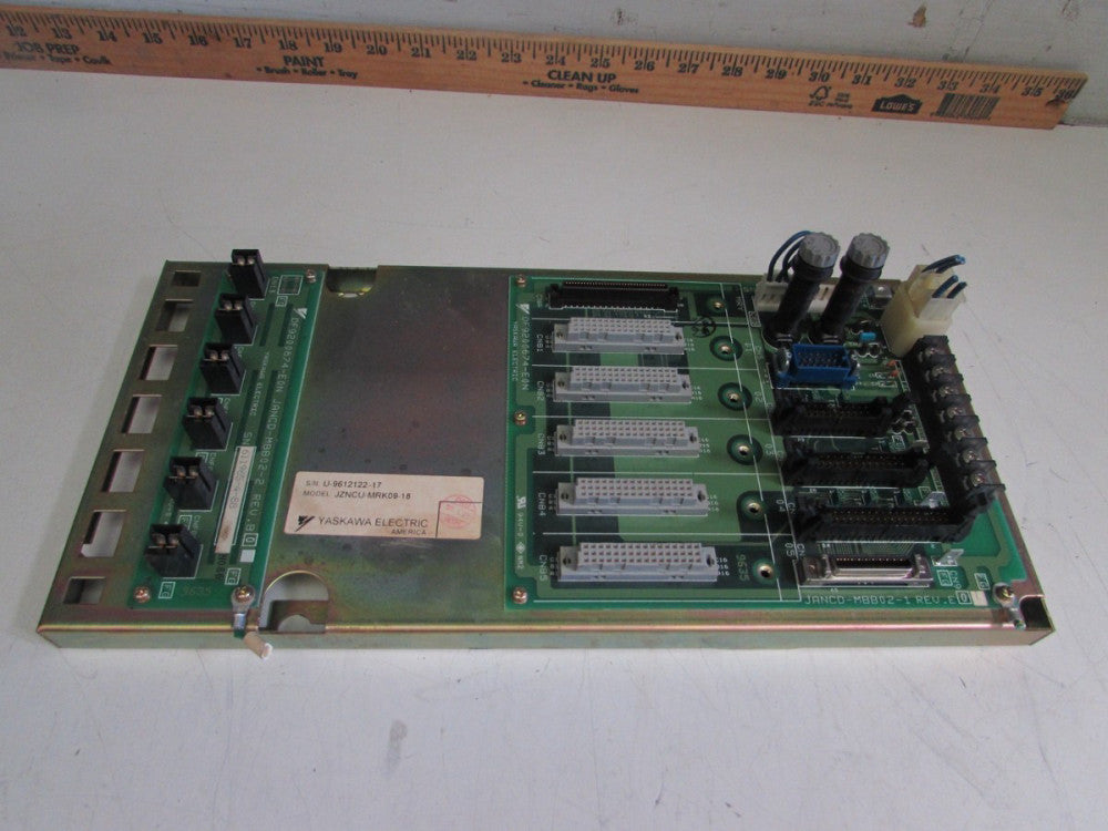 YASKAWA JZNCU-MRK09-18 BACKPLANE 5-SLOT XLNT USED TAKEOUT MAKE OFFER!!