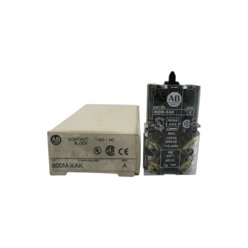 ALLEN BRADLEY 800M-XAK SER. A 110-300VAC (WH) NSMP