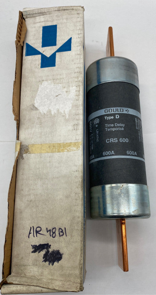 Gould Shawmut CRS 600 Time Delay Fuse, 600VAC 600Amp, Type D 