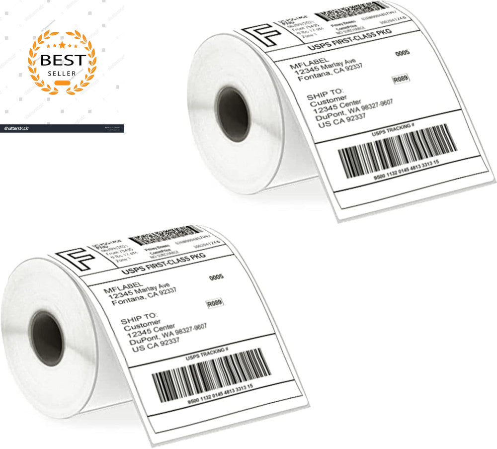 4X6 Direct Labels, Perforated, Commercial Grade, for Thermal Printer, 250 Labels