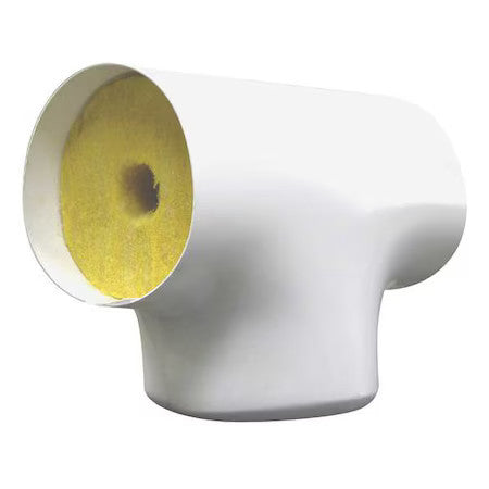 Zoro Select Tee414 1-1/4" Fiberglass Tee Pipe Fitting Insulation, 1-1/2" Wall