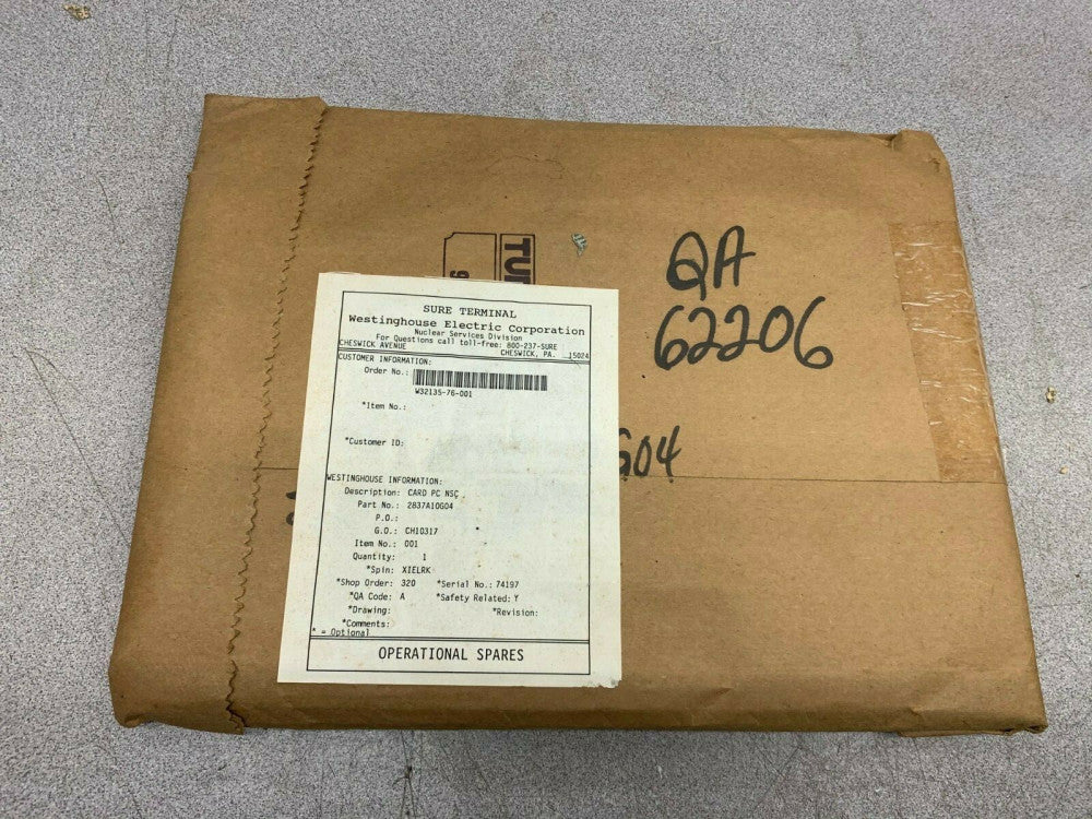 NEW NO BOX WESTINGHOUSE CIRCUIT BOARD 2837A10G04