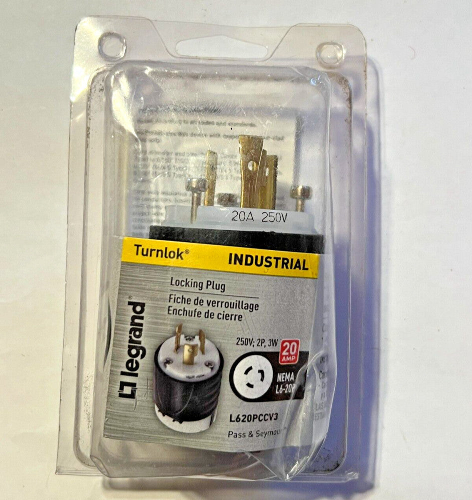 Turnlok Industrial Legrand LOCKING PLUG L620PCCV3 20A 250V
