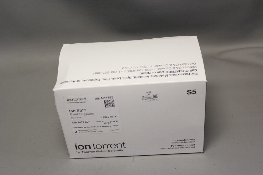 NEW THERMO IONTORRENT ION S5 CHEF SUPPLIES A27755 EXP 2024-08-31