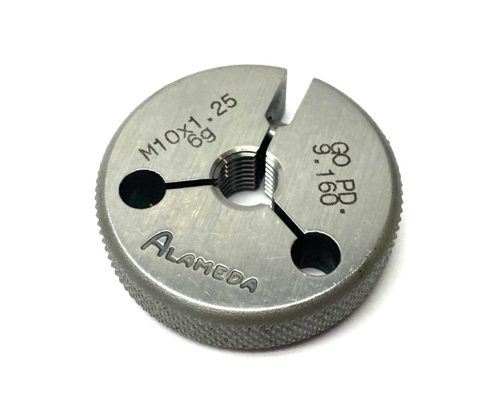 Alameda M10 x 1.25G Threaded Ring Gauge GO PD 9.160