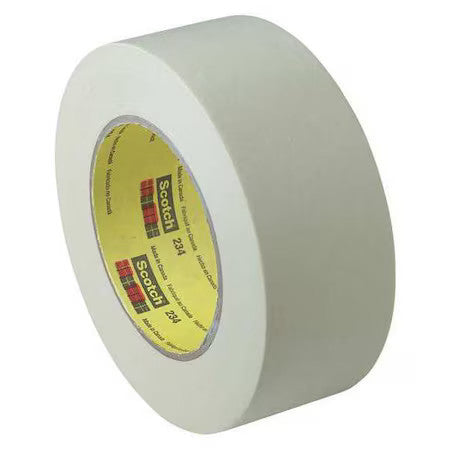 3M 234 Masking Tape, 18 Mm W X 55 M L, 5.9 Mil Thick, Tan, Rubber Adhesive, 48