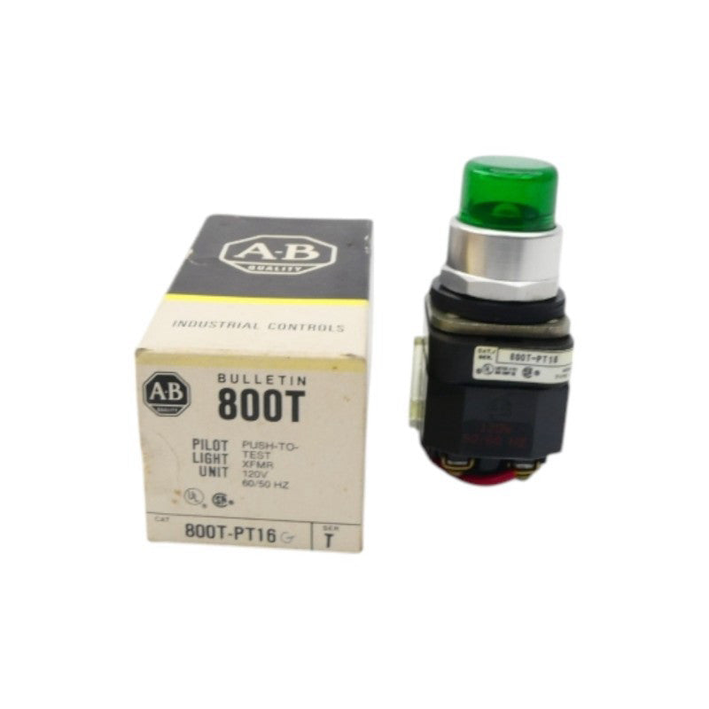 ALLEN BRADLEY 800T-PT16G SER. T 120V (BK/YL) NSMP