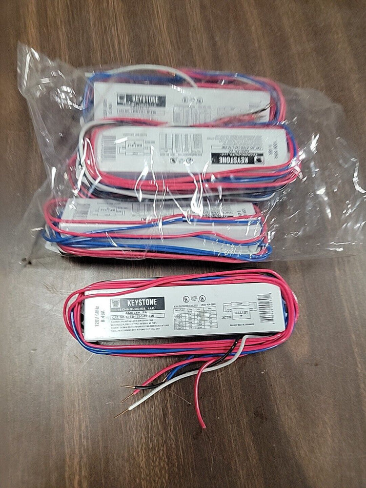 Keystone KTEB 132-1-TP-EMI  Electronic Fluorescent Ballast 120 V  Lot Of 5 NEW