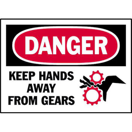 Brady 86274 Danger Label,Instruction,5 In. W,Pk5, 86274