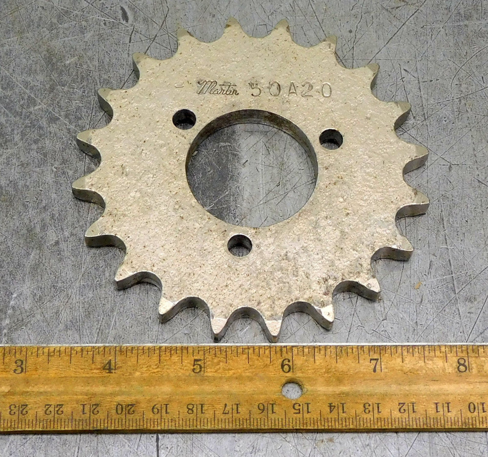 Martin 50A20 A-Plate Roller Chain Sprocket #50 20 Teeth 1-1/4" Bore