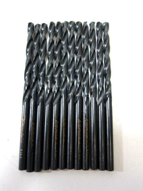 National Twist Drill (12309) 9/64" AW Jobber Length Drills NEW - Lot of 12 