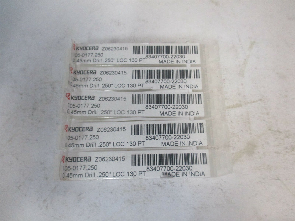 SGS (07137) 1/8 x 1/4 x 1-1/2 130° Regular Spiral Circuit Board Drill Bit- Qty 5