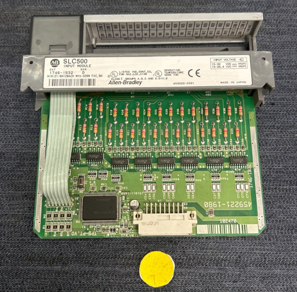 ALLEN BRADLEY SLC 500 INPUT MODULE CAT 1746-IB32 SERIES D