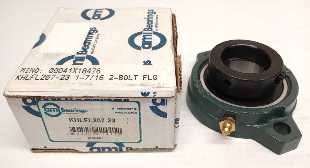 AMI KHLFL207-23 1-7/16" Bore 2-Bolt Flanged Bearing W/Eccentric ER207-23 Collar