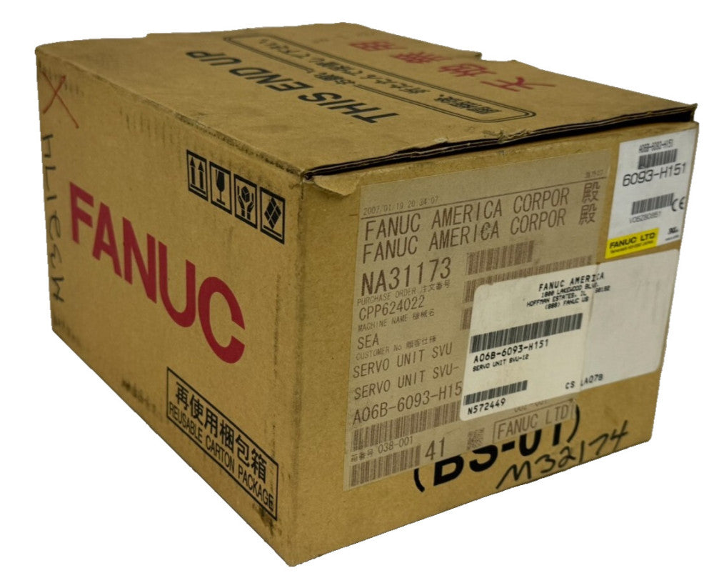 NEW FANUC A06B-6093-H151 SERVO AMPLIFIER SVU-12 A06B6093H151