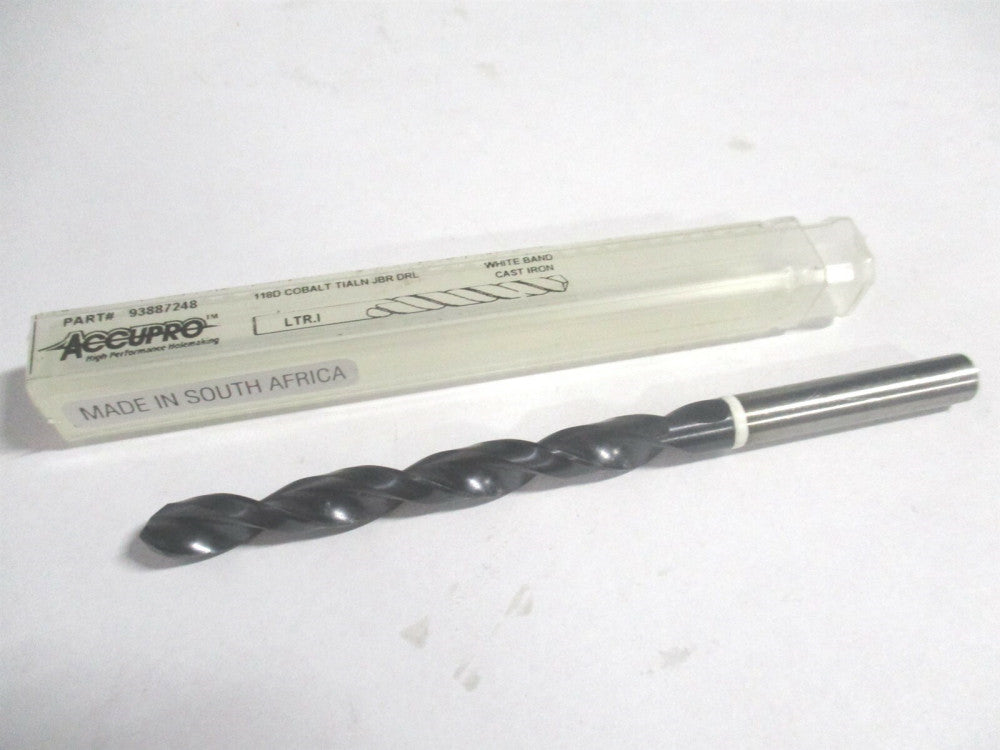 (1W60691-AC) Letter I 118° 109mm OAL Cobalt TiAlN RH Straight Jobber Drill 