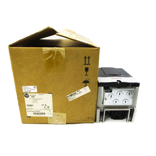 ALLEN BRADLEY 20AD8P0A0AYNANC0 SER. A F/W 5.001 480VAC 9.8A NSMP