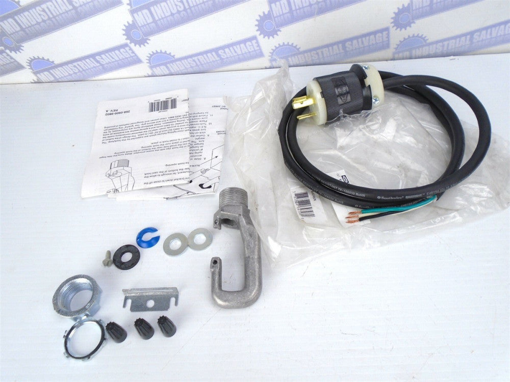 HUBBELL - HOOK/LOOP Fixture Hanger w/480VAC PLUG & CORD BLAC4HLP5 - (NEW in BAG)