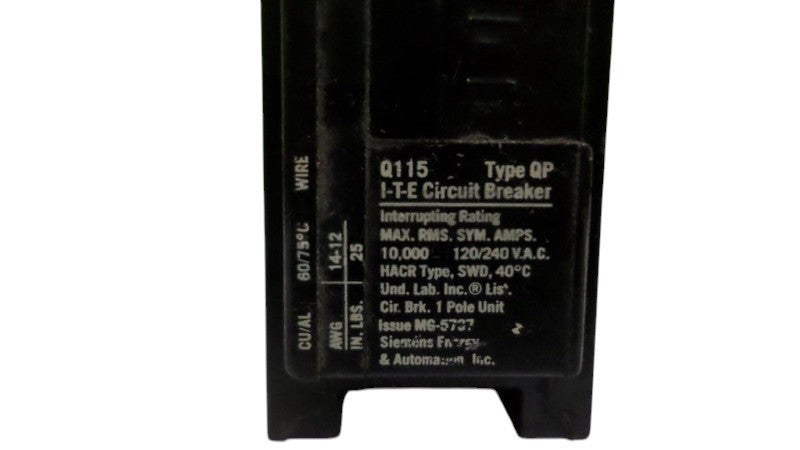ITE QP115 CIRCUIT BREAKER NSNP