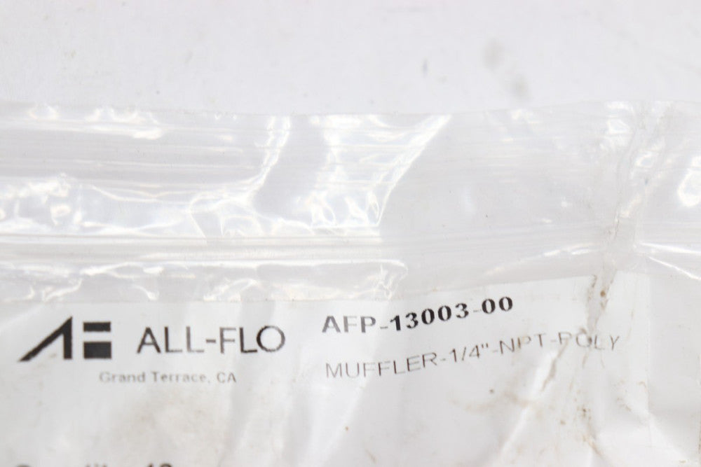 (12-Pk) All-Flo Muffler 1/4"NPT - Poly AFP-13003-00