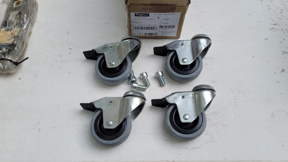 NOS Hoffman CPCC4SC Swivel Casters for Pedestal Base