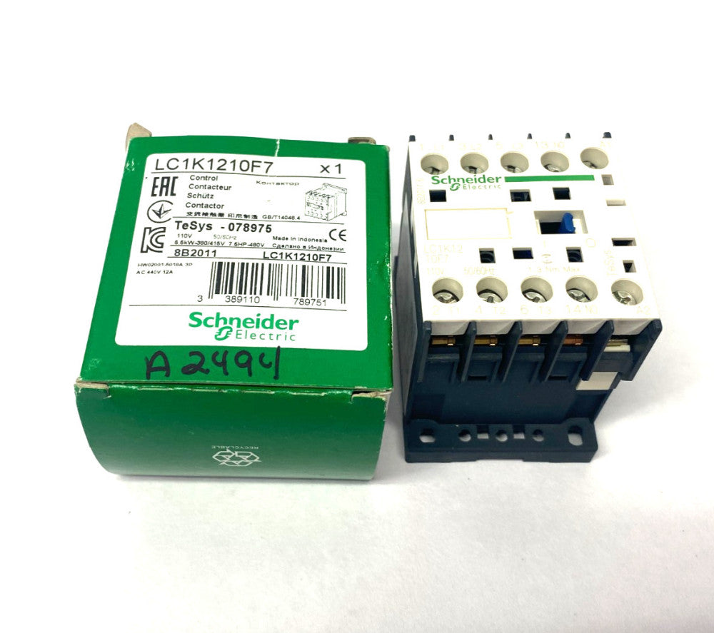 Schneider Electric LC1K1210F7 TeSys Contactor AC-3 12A