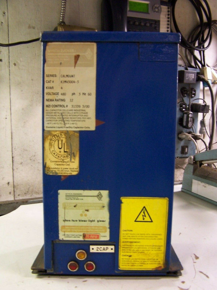MYRON ZUCKER SERIES CALMOUNT 4KVAR CAPACITOR 480V 3PH NEMA 12 KIM43004-3