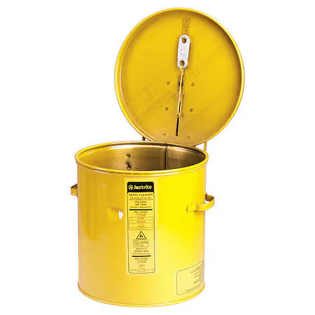 Justrite 27612 Dip Tank, Steel, 2 Gal, Yellow