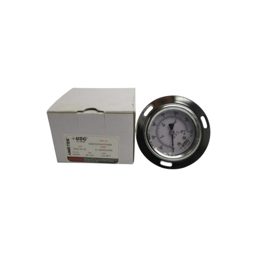 AMETEK 256262 656240CN4CD3A00 0-200PSI 63MM NSMP