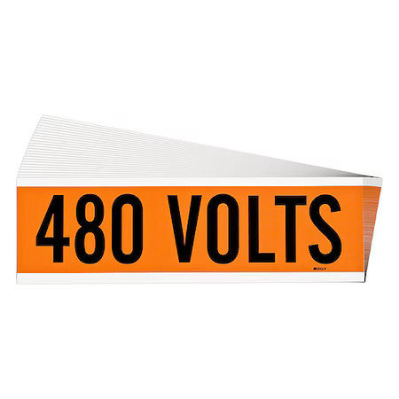 Brady 152328 Conduit And Voltage Sign And Labels,Pk25