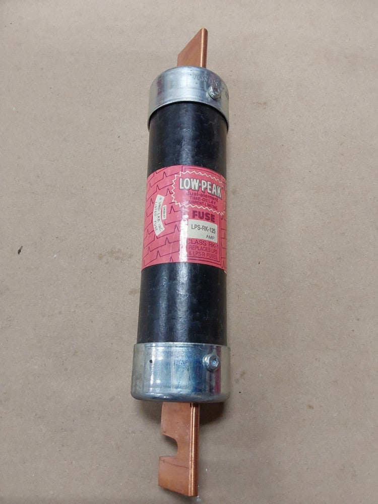Bussman LPS-RK-125 Low Peak Time Delay Fuse, 125A, 600V