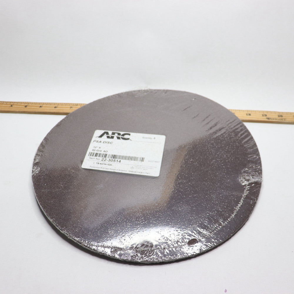(5-Pk) Arc 80 Grit PSA Disc 12" 22-30514 
